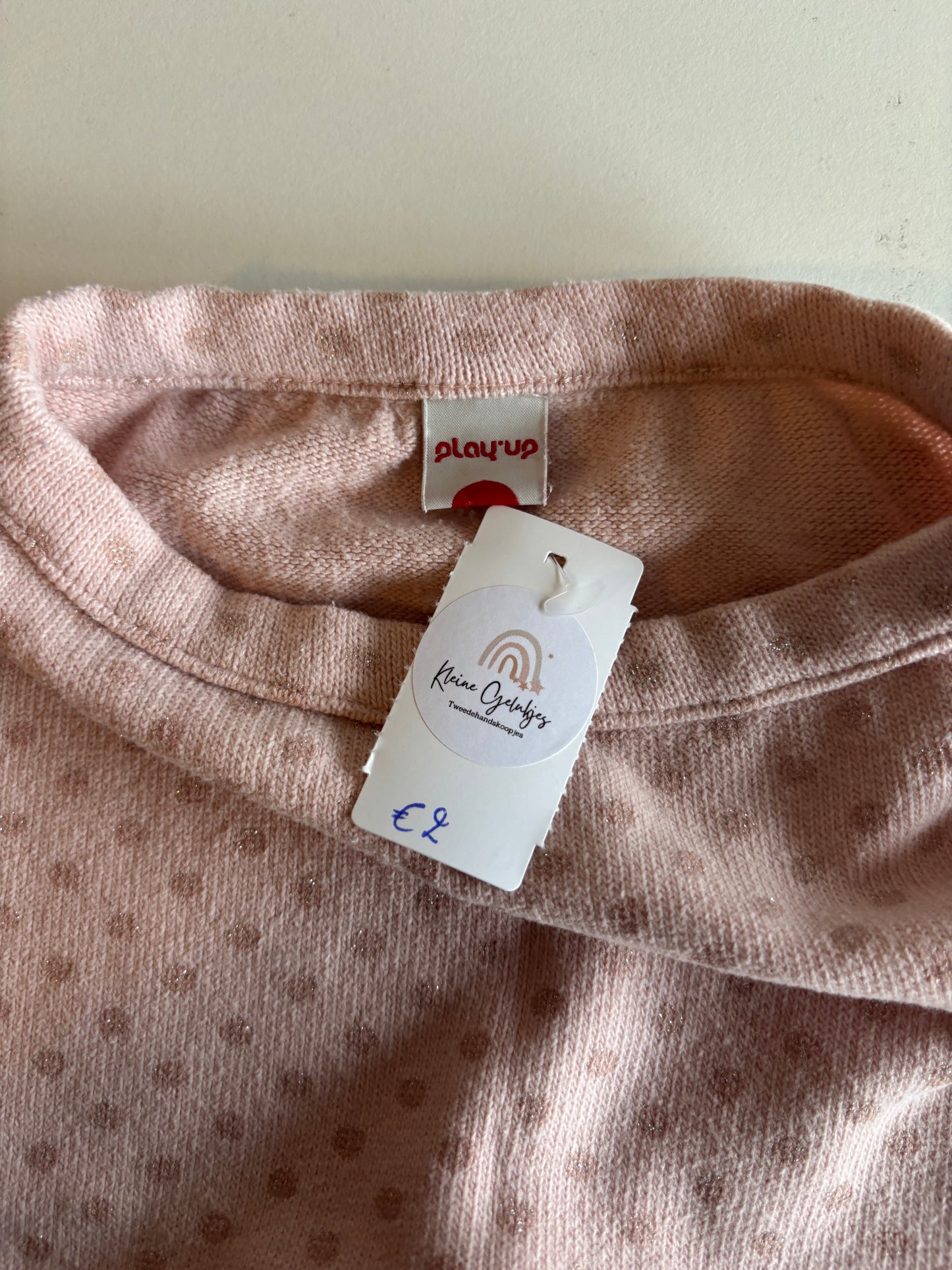 Lichtroze gestippeld broekje