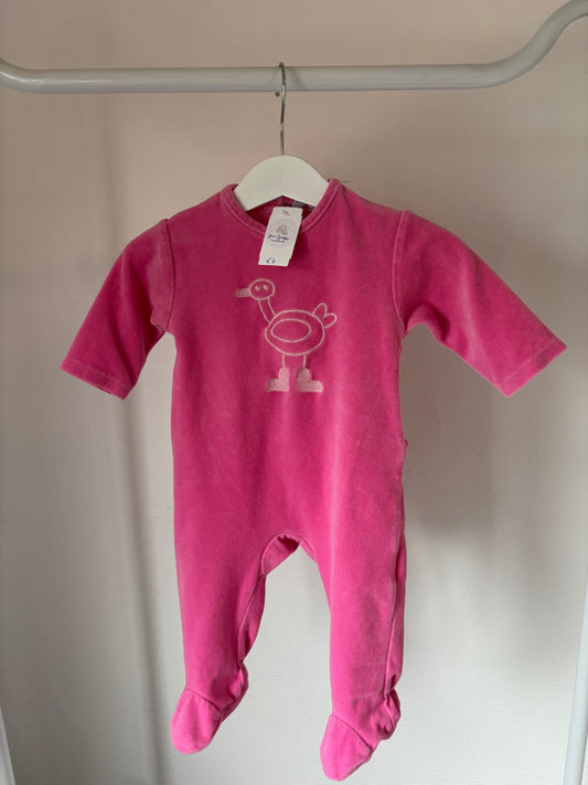 Roze eendelige winterpyjama