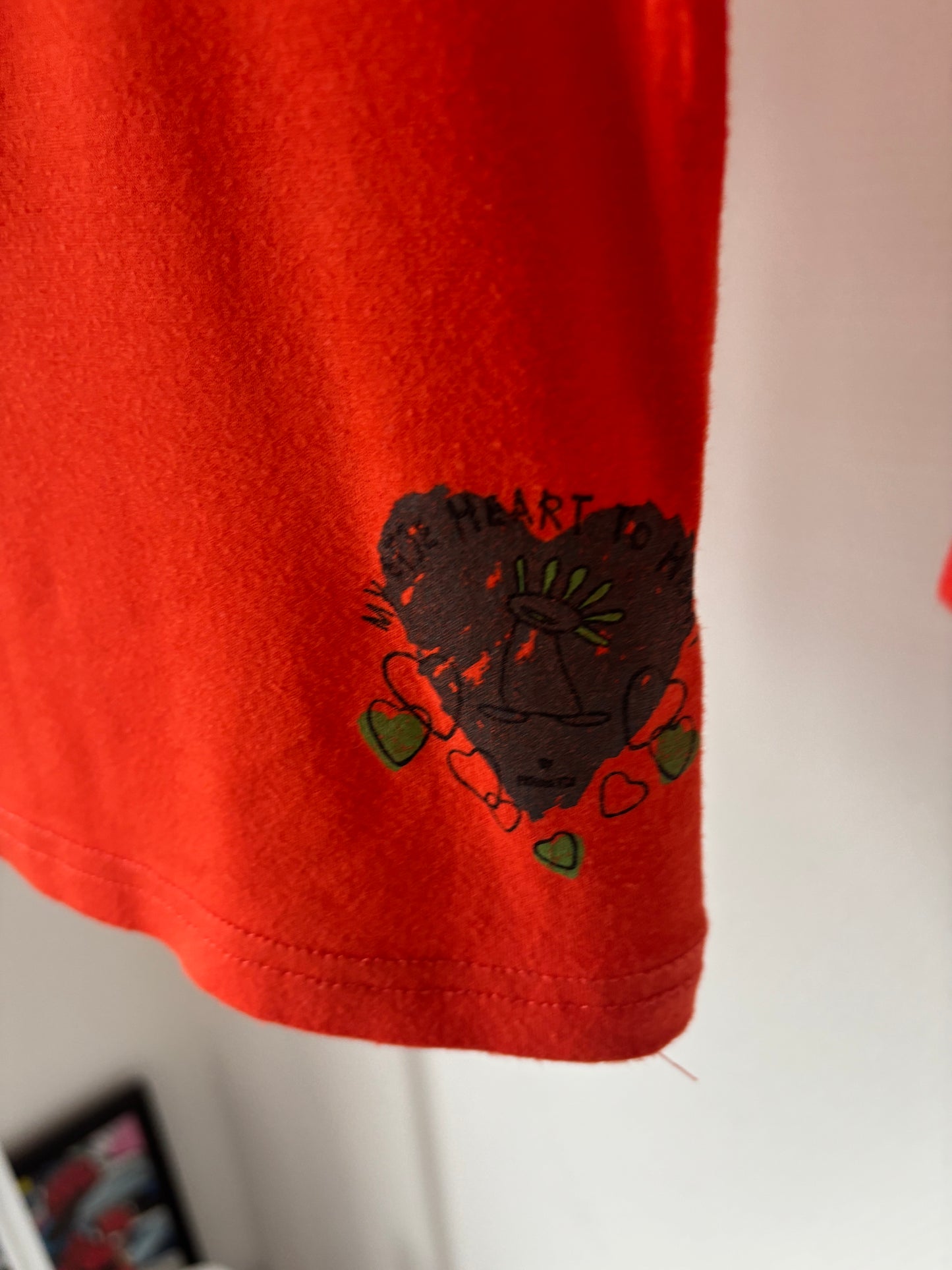 Rode longsleeve met rolkraag