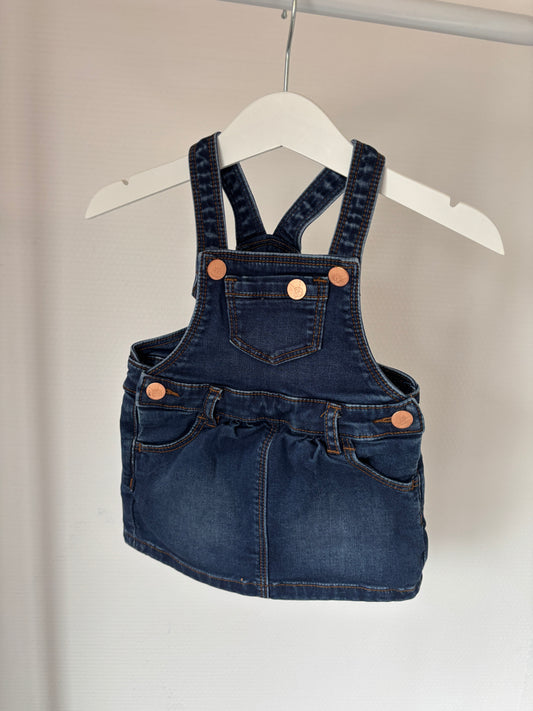 Donkerblauwe jeanssalopette