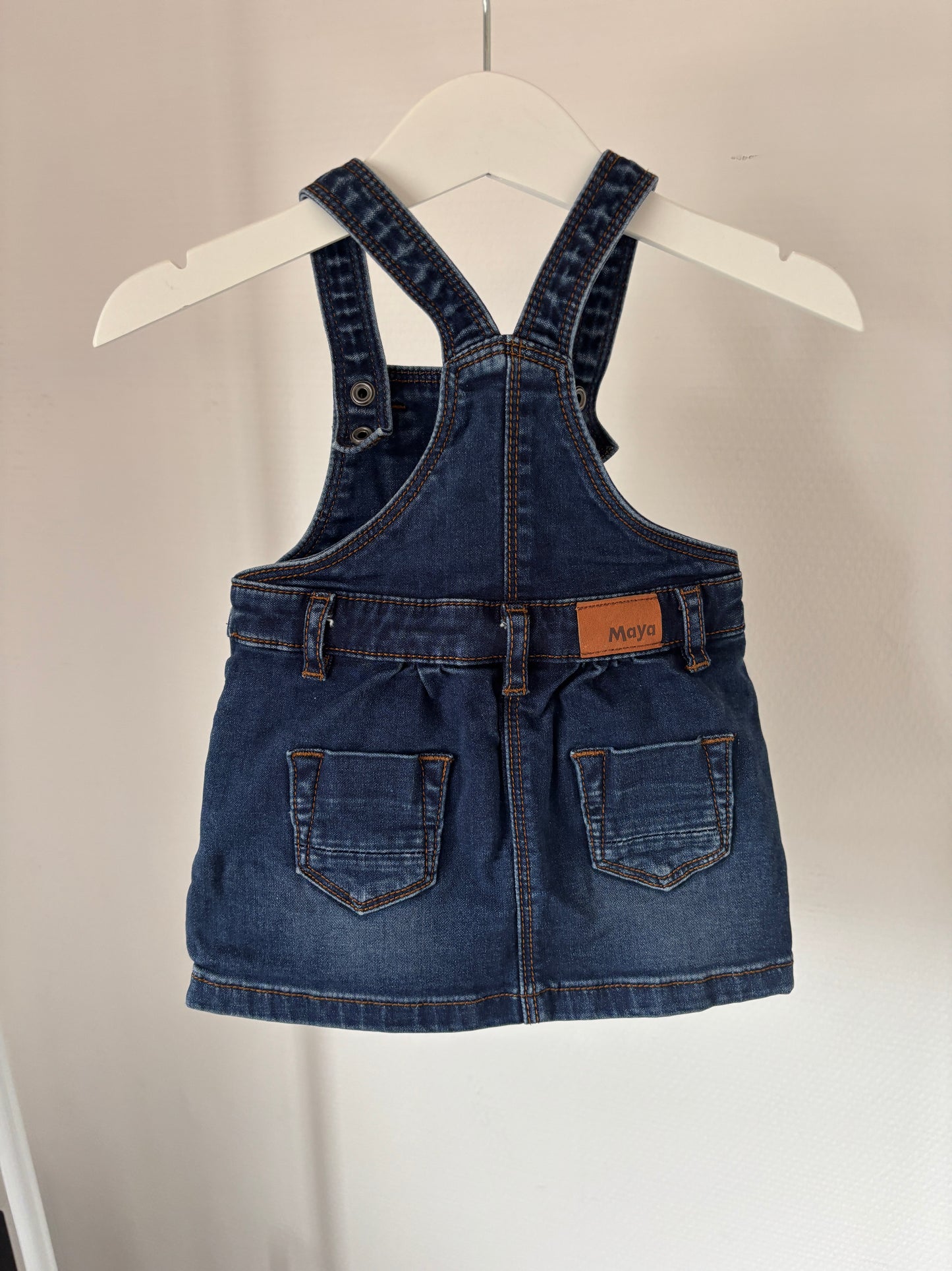 Donkerblauwe jeanssalopette