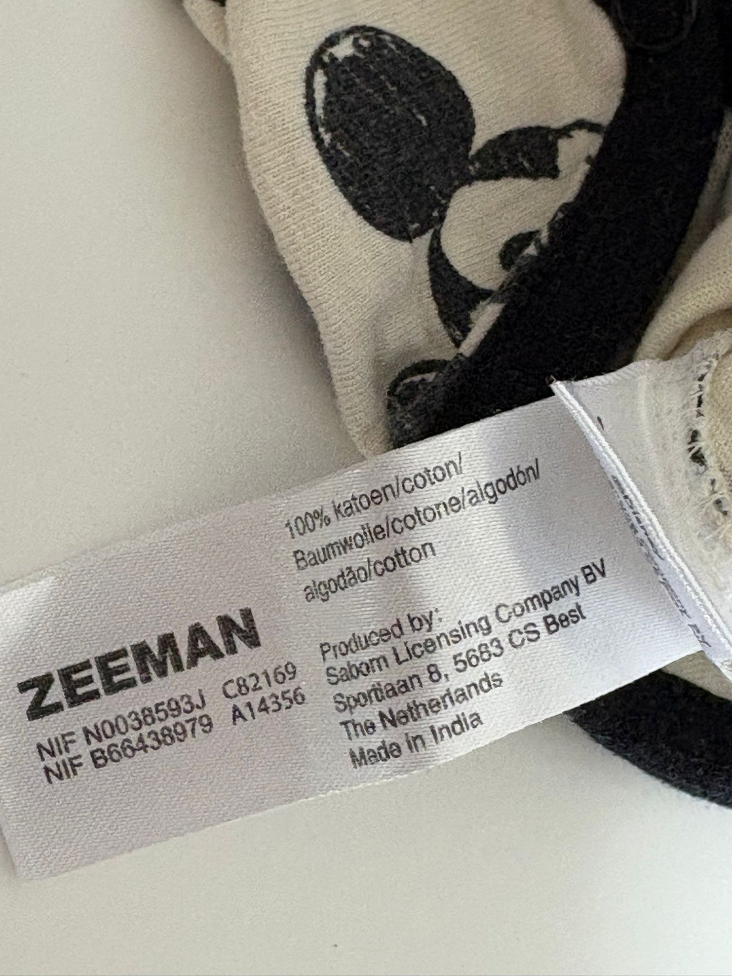 Disney romper met lange mouwen