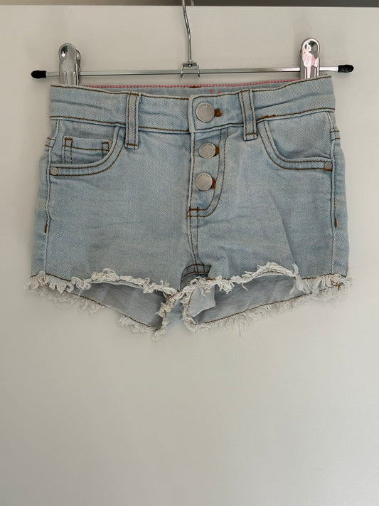 Lichtblauw jeansshortje