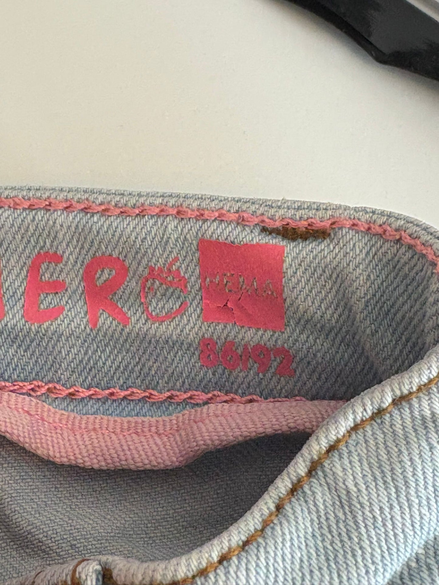 Lichtblauw jeansshortje