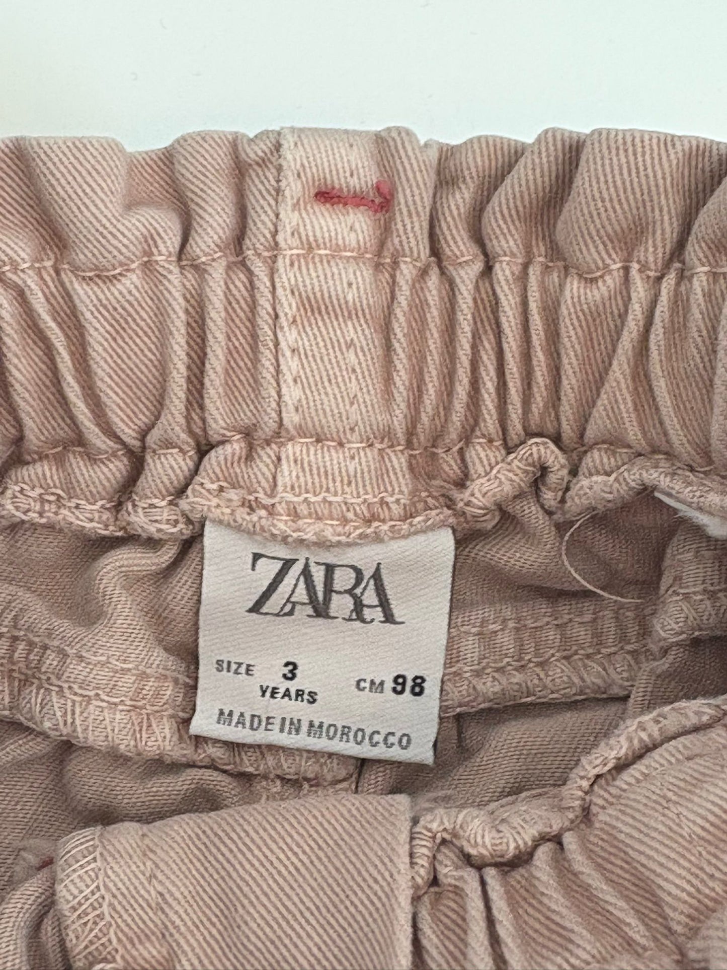 Lichtroze jeansbroek