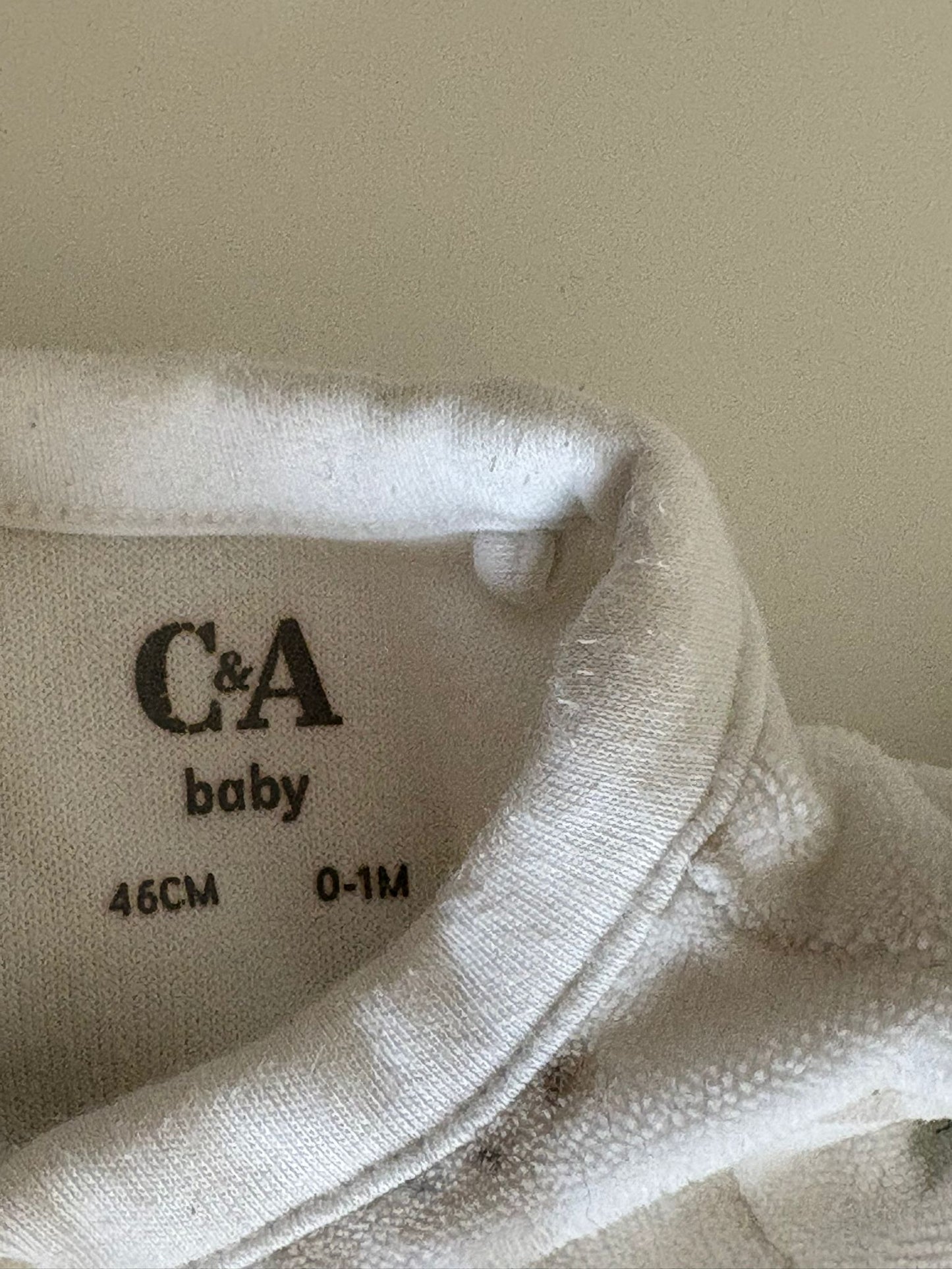 Witte eendelige winterpyjama met beertjes