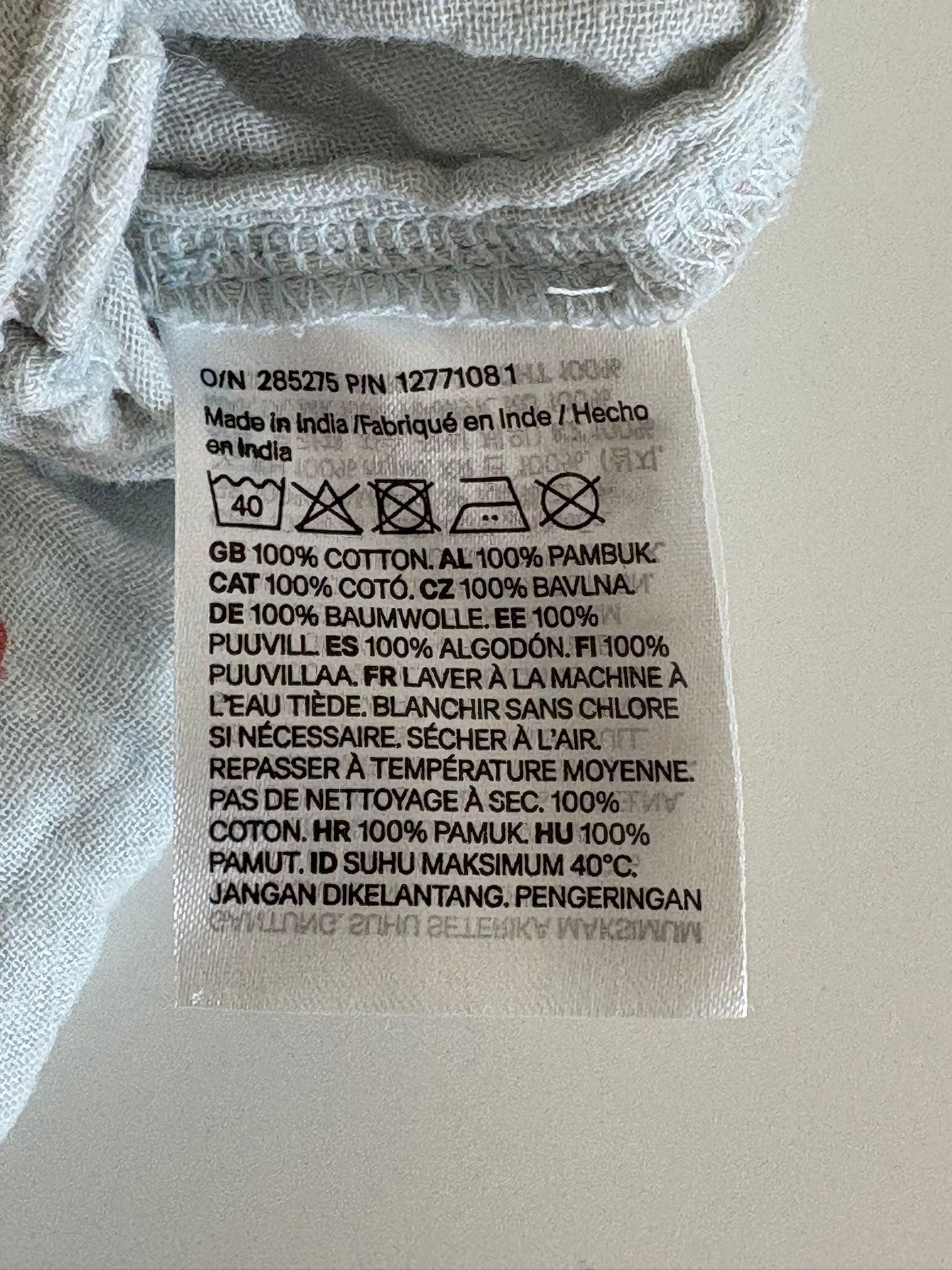 Lichtblauw zomerboxpakje