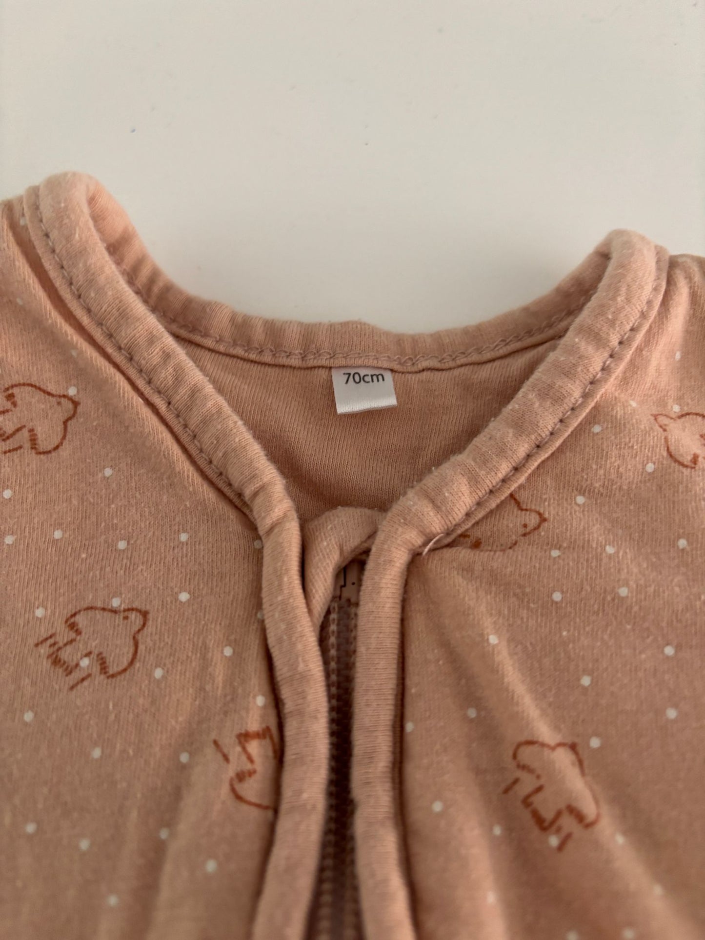 Pasteloranje slaapzak