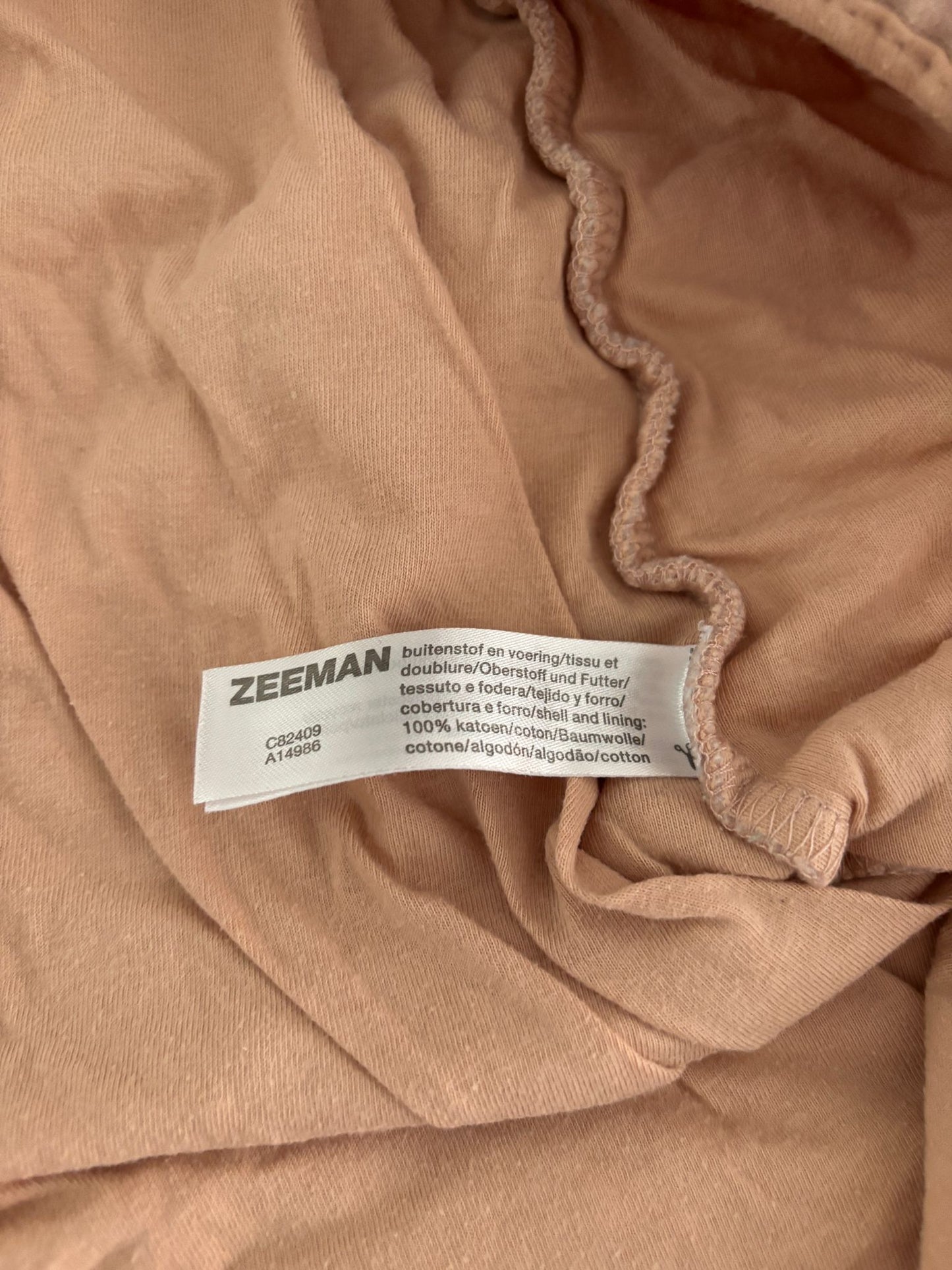 Pasteloranje slaapzak