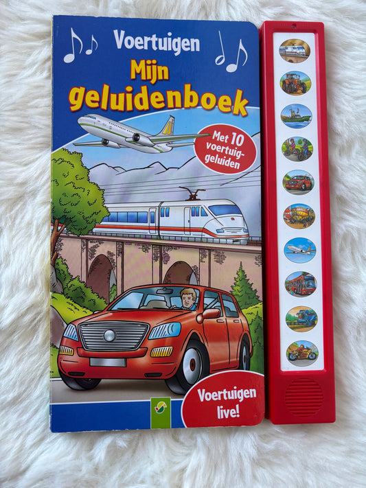 Voertuigen: mijn geluidenboek - zeer goede staat