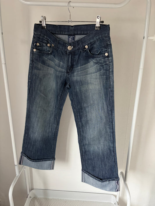 Driekwart jeansbroek