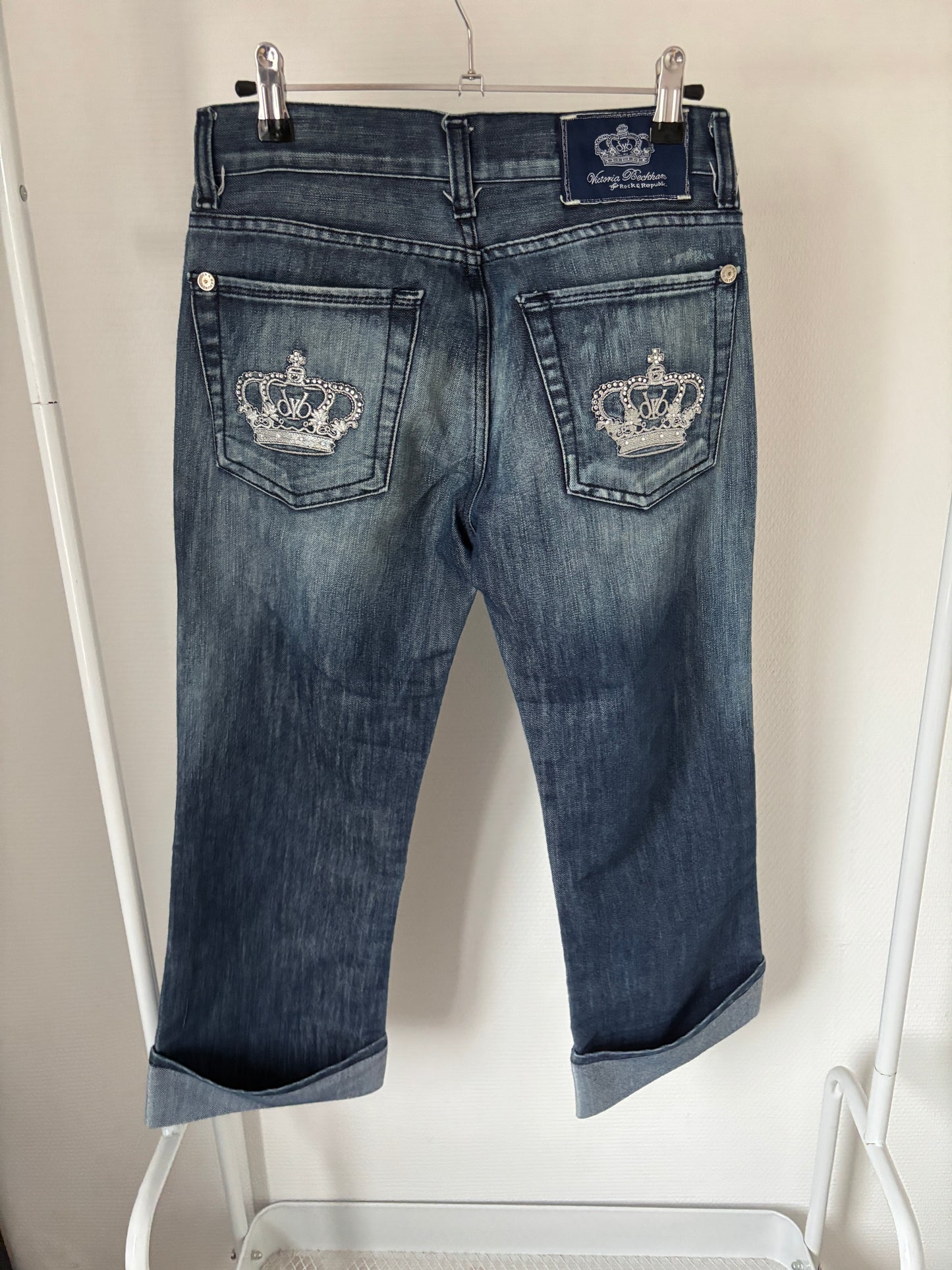 Driekwart jeansbroek