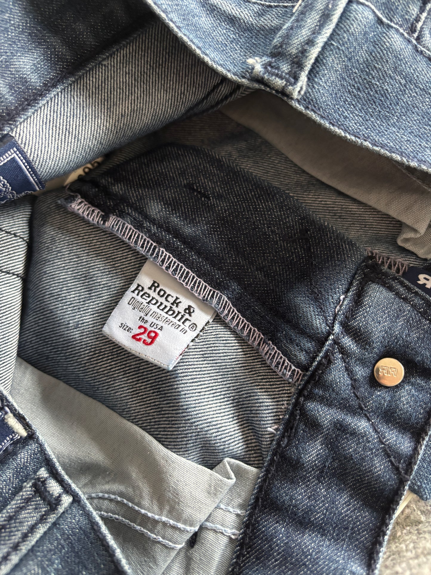 Driekwart jeansbroek