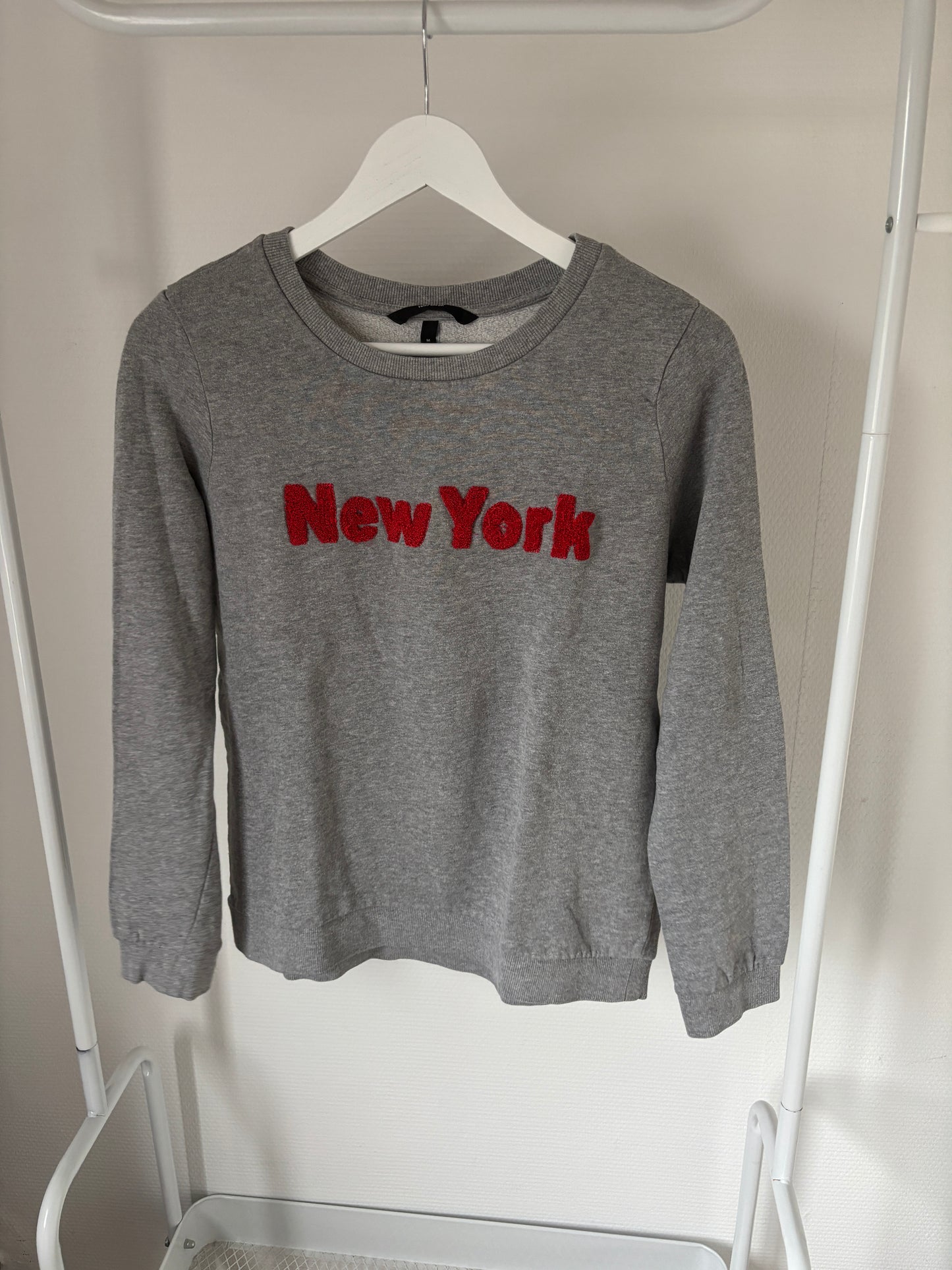Grijze sweater "New York"