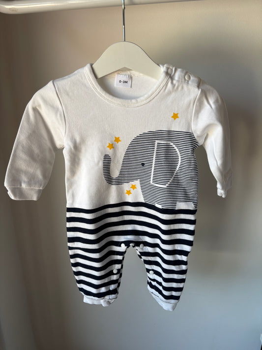 Gestreept boxpakje met olifant