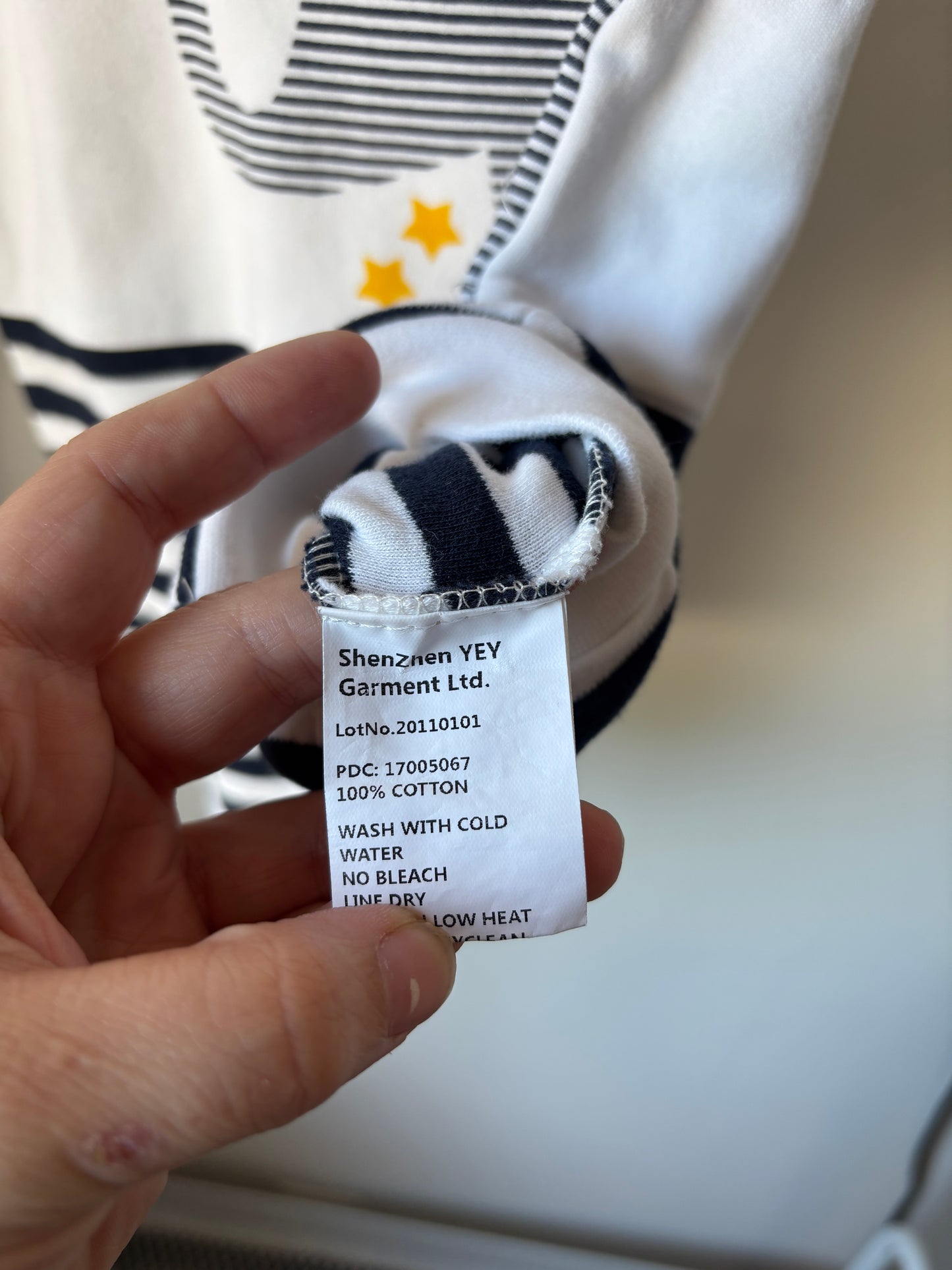 Gestreept boxpakje met olifant