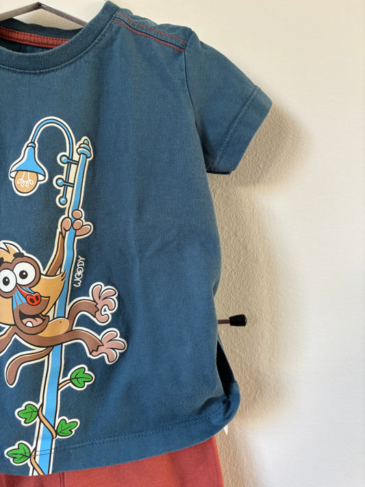 Woody zomerpyjama 80 - nieuwstaat ⭐