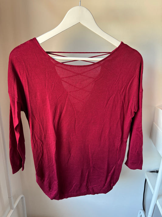 Wijnrode trui/blouse