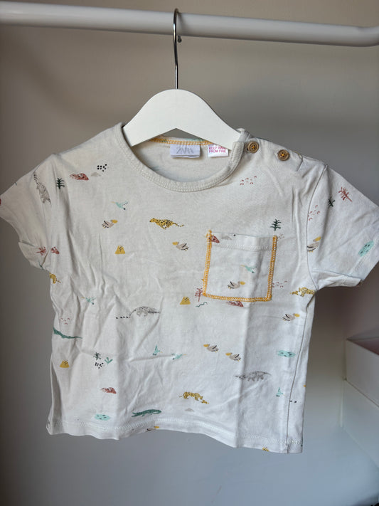 Crèmekleurige T-shirt