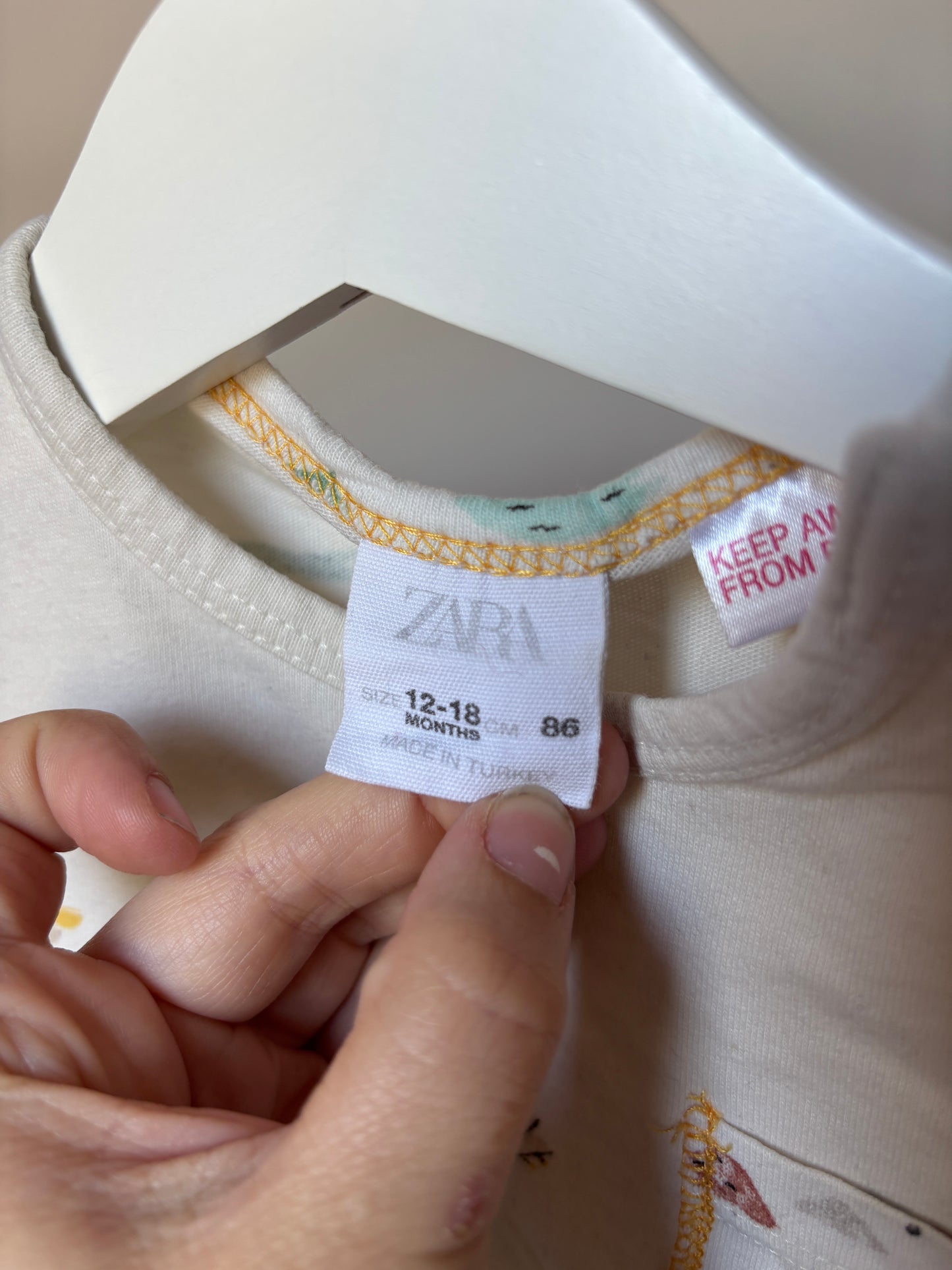 Crèmekleurige T-shirt