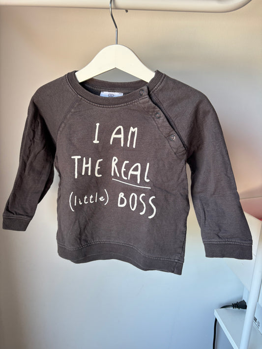 Donkergrijze sweater