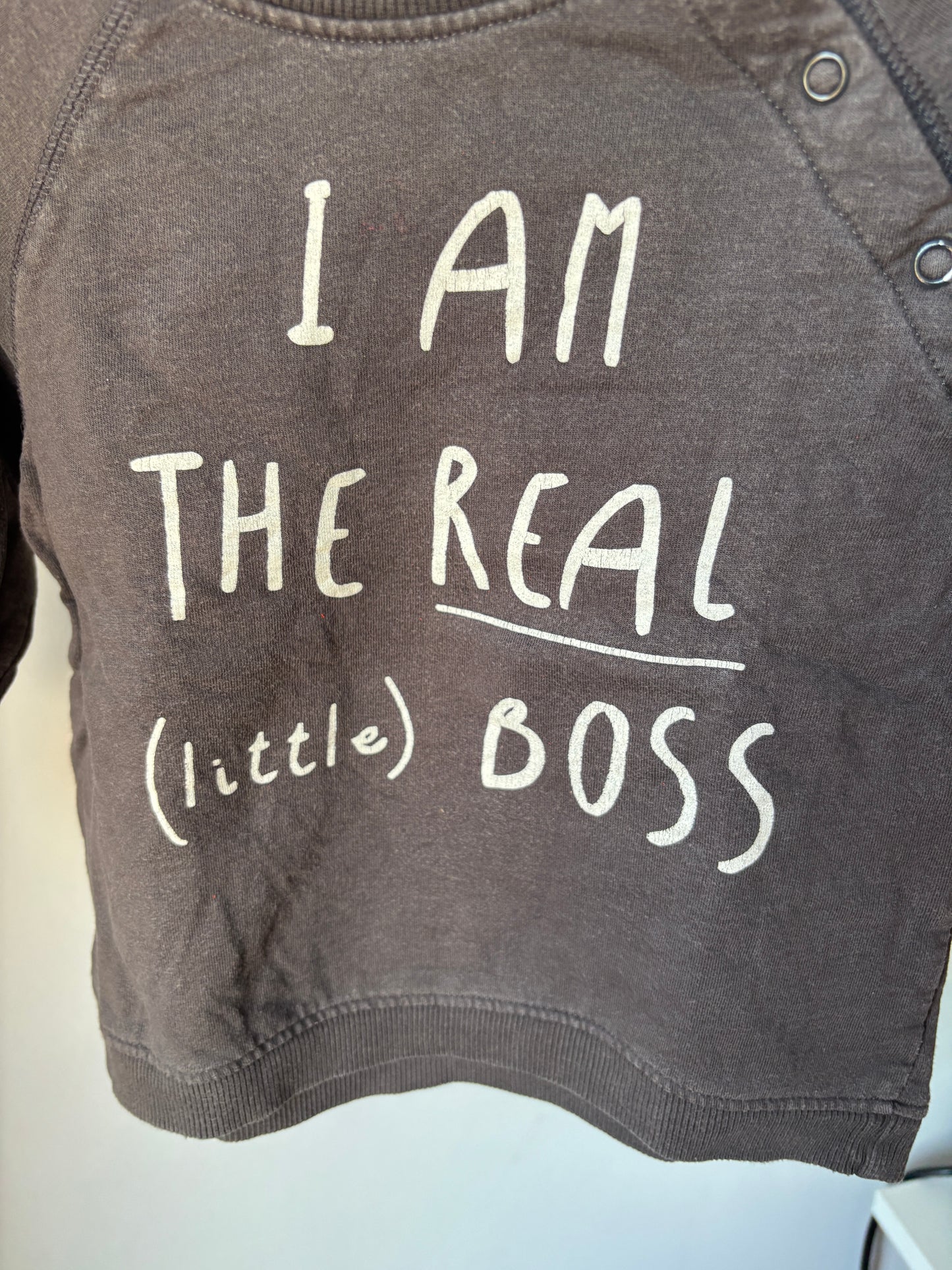 Donkergrijze sweater