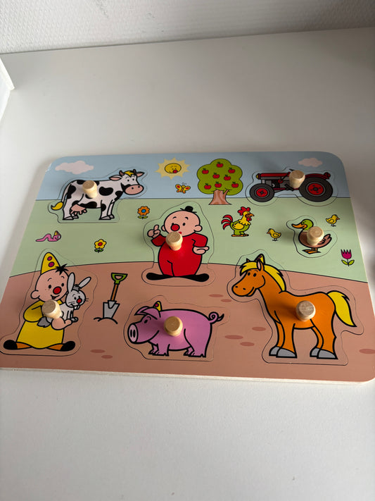 Houten knoppenpuzzel