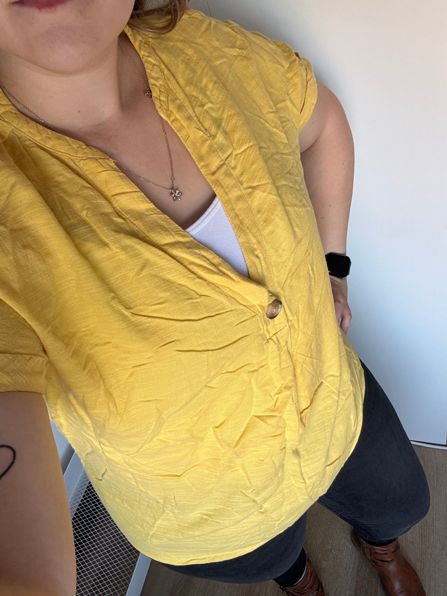 Gele blouse