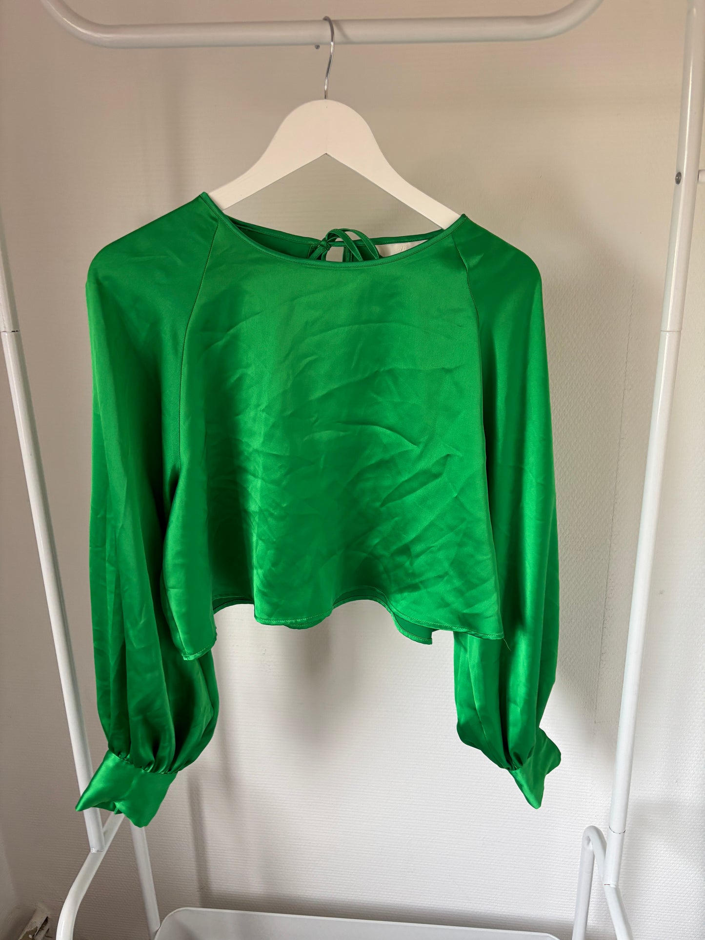 Groene cropblouse