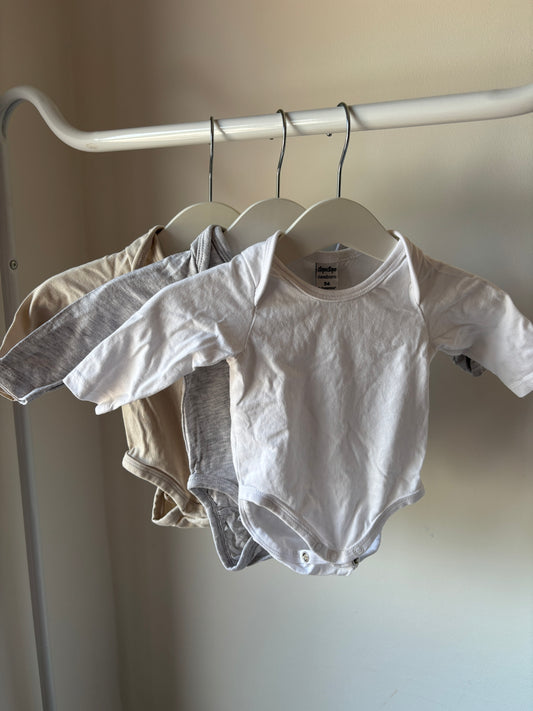 Bundel rompers met lange mouwen (3)