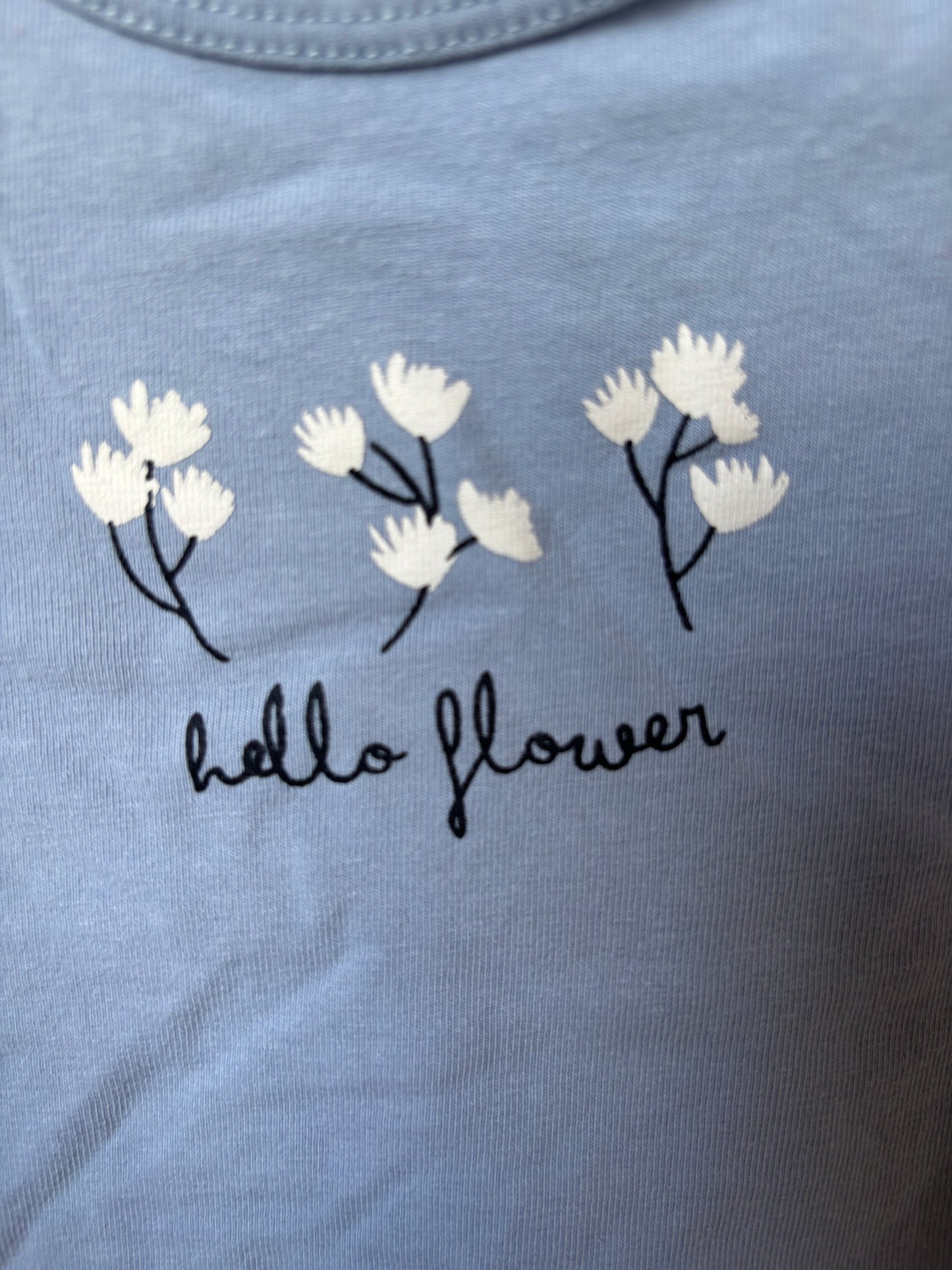 Blauw setje "Hello flower"