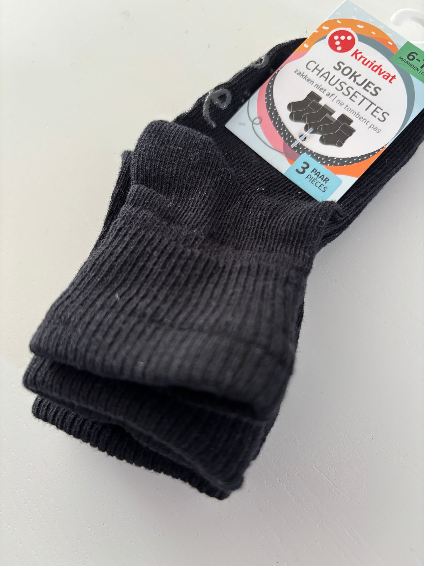 Kruidvat sokken 6-12m - nieuw 💸