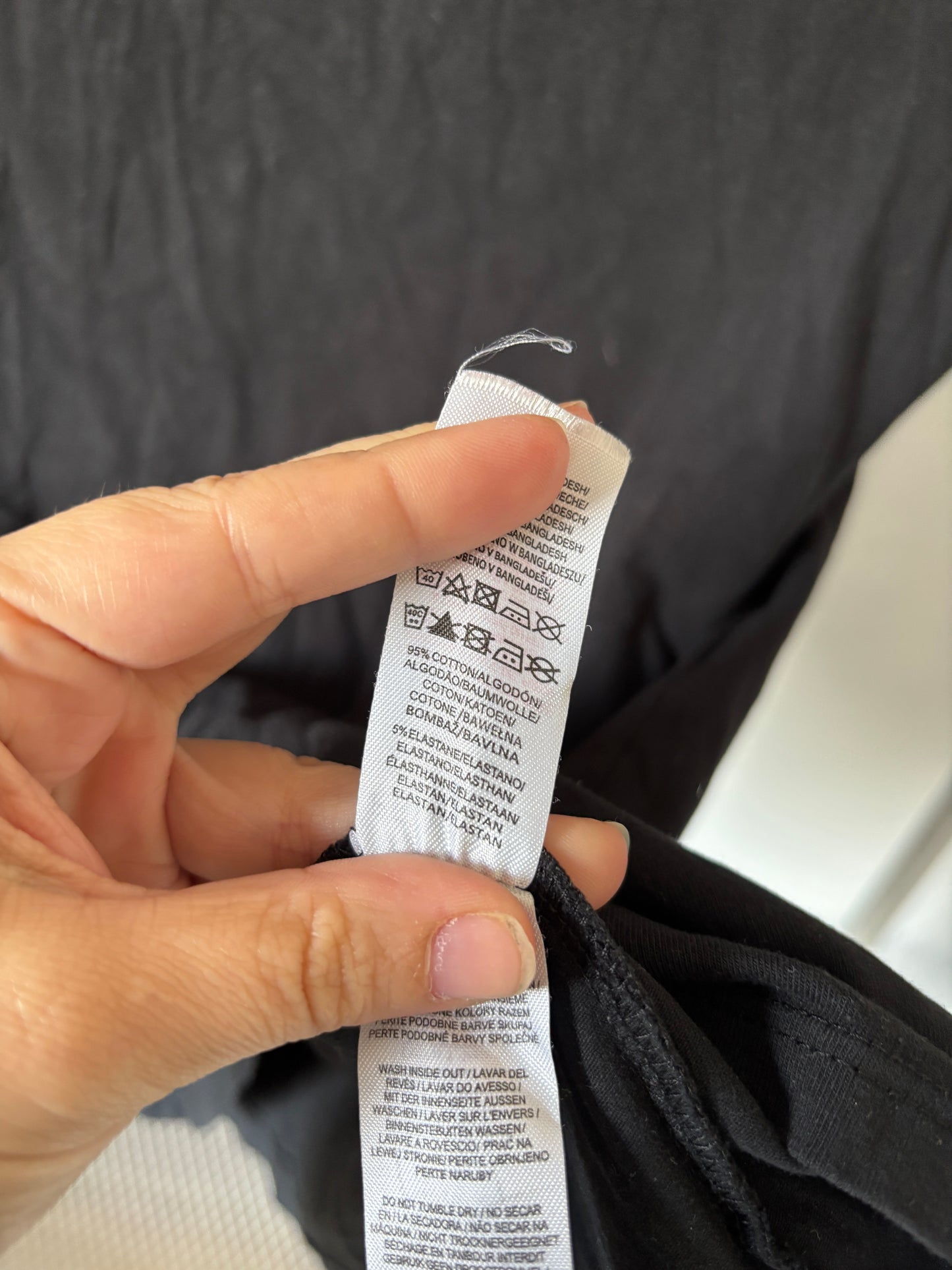 Zwarte basic T-shirt