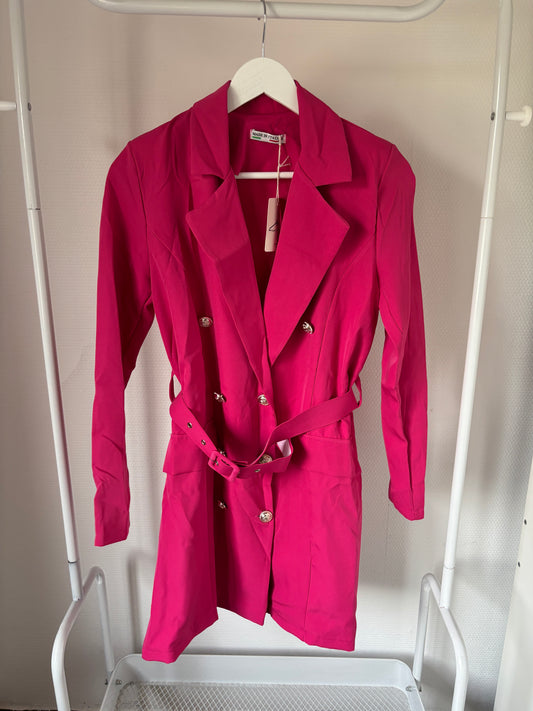 Roze blazerjurk