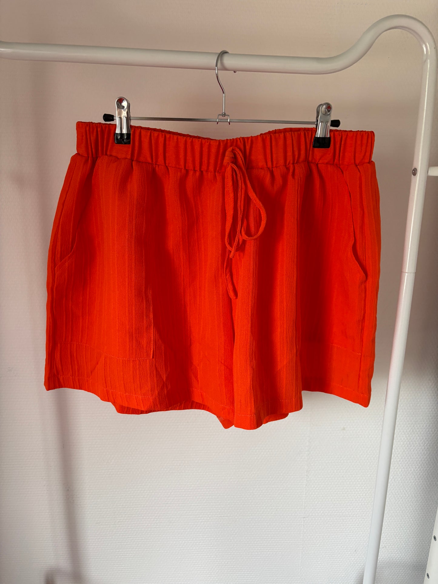 Oranje set: blouse en short