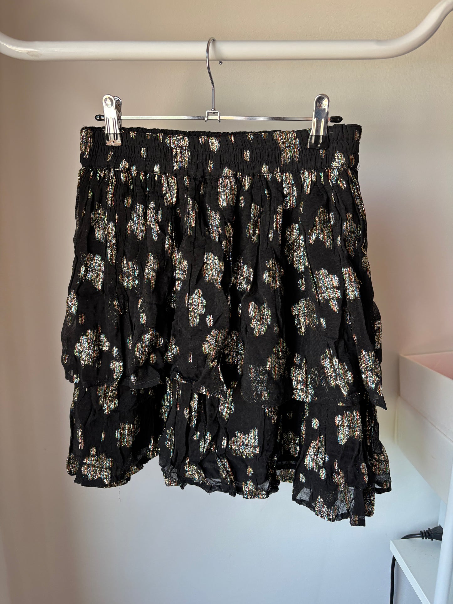 Zwarte rok met glitters