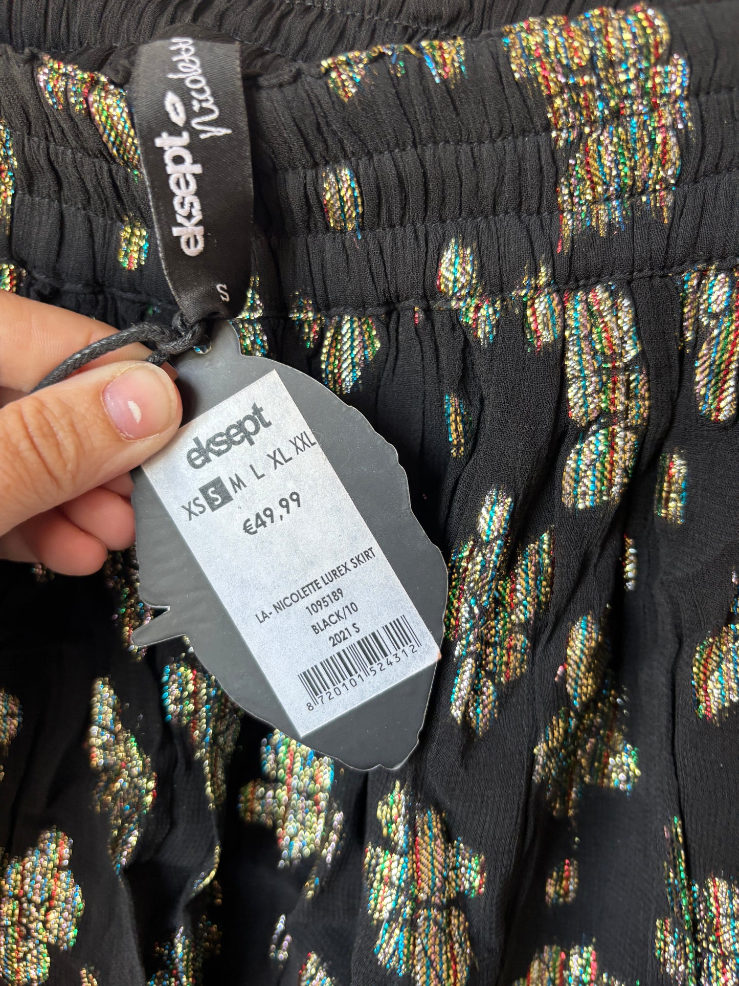 Zwarte rok met glitters