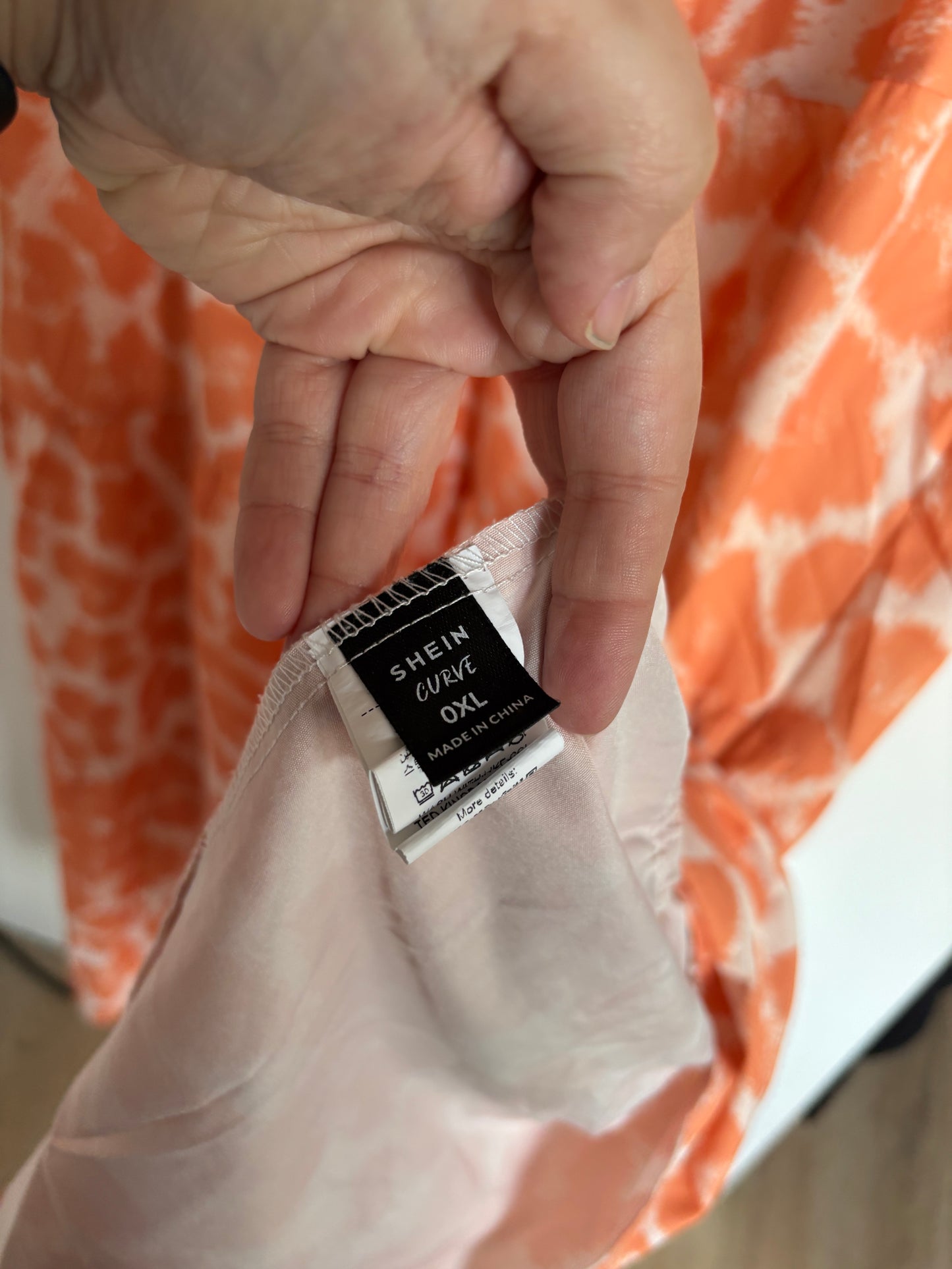 Pasteloranje lange jurk