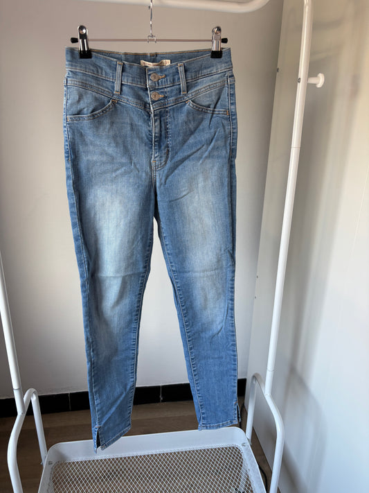 Lichtblauwe jeansbroek