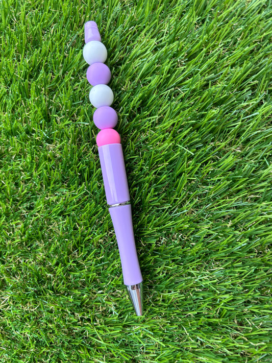 Balpen met effen kralen