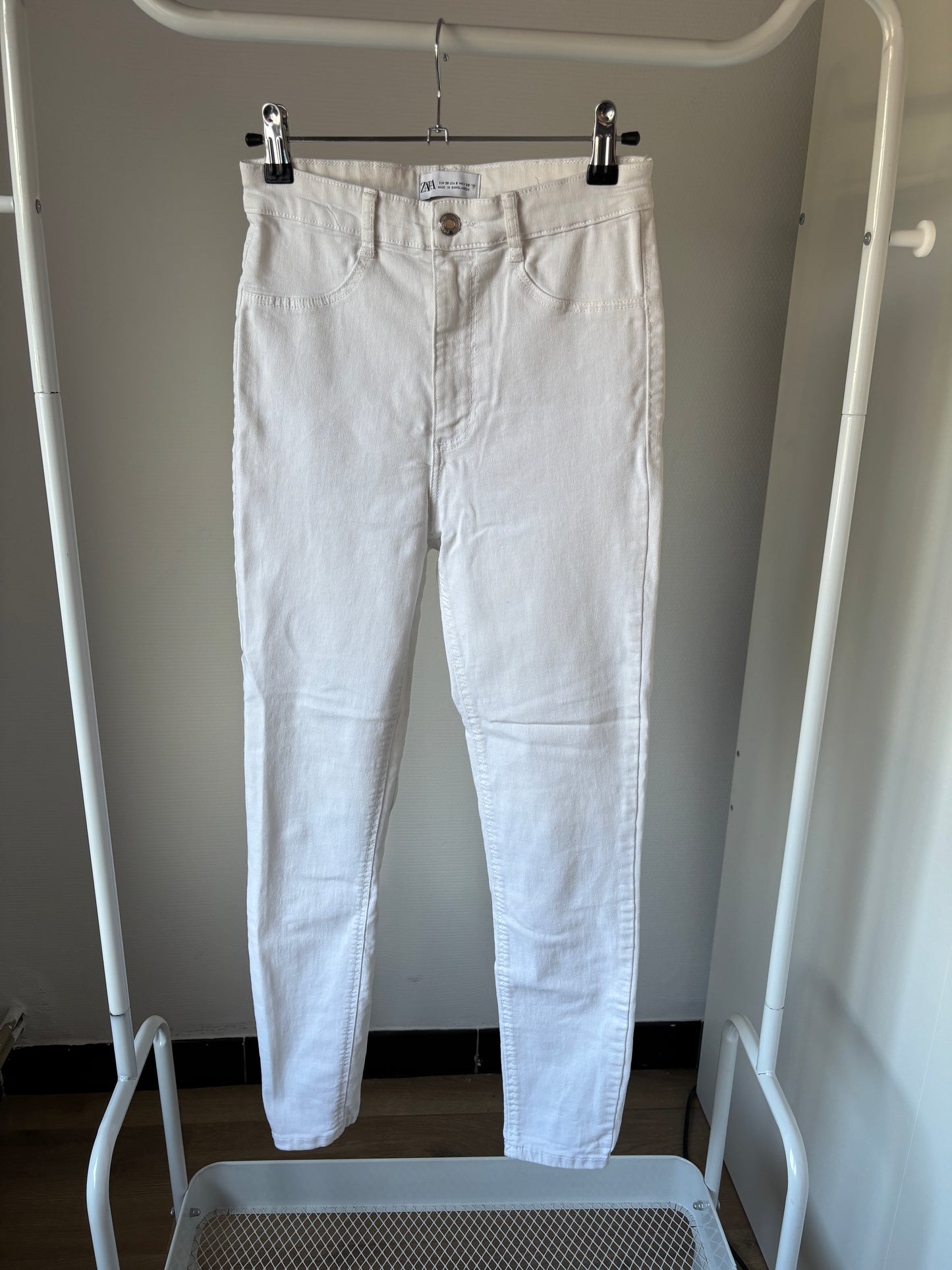 Witte skinny jeansbroek