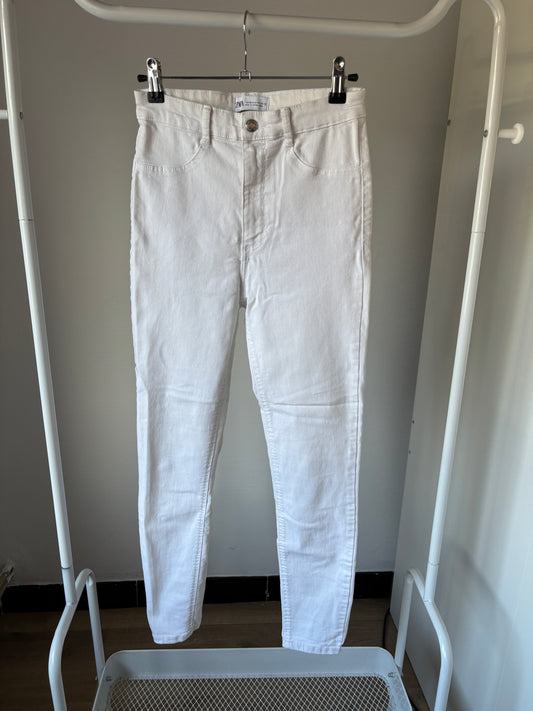 Witte skinny jeansbroek