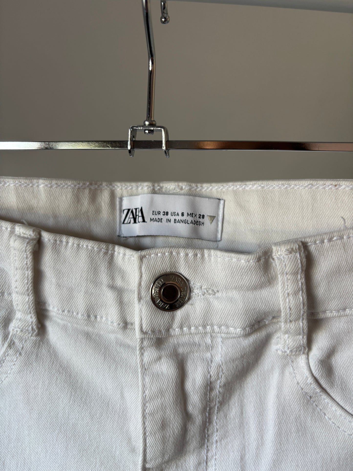 Witte skinny jeansbroek