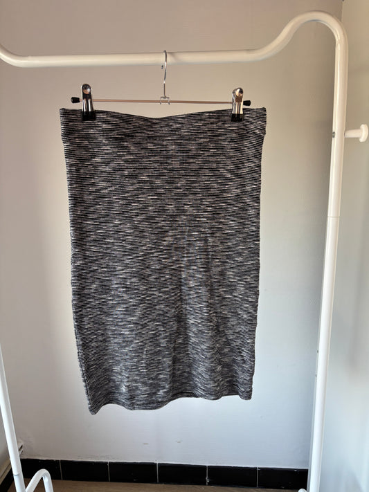 Gestreepte halflange rok