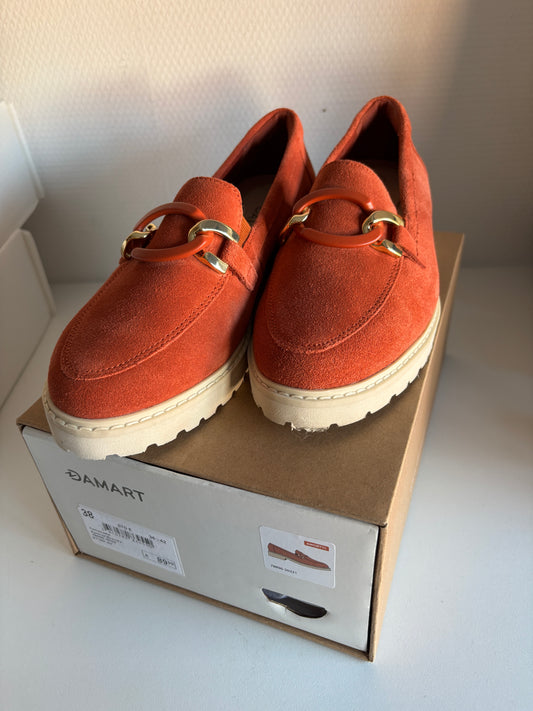 Roestkleurige moccassains