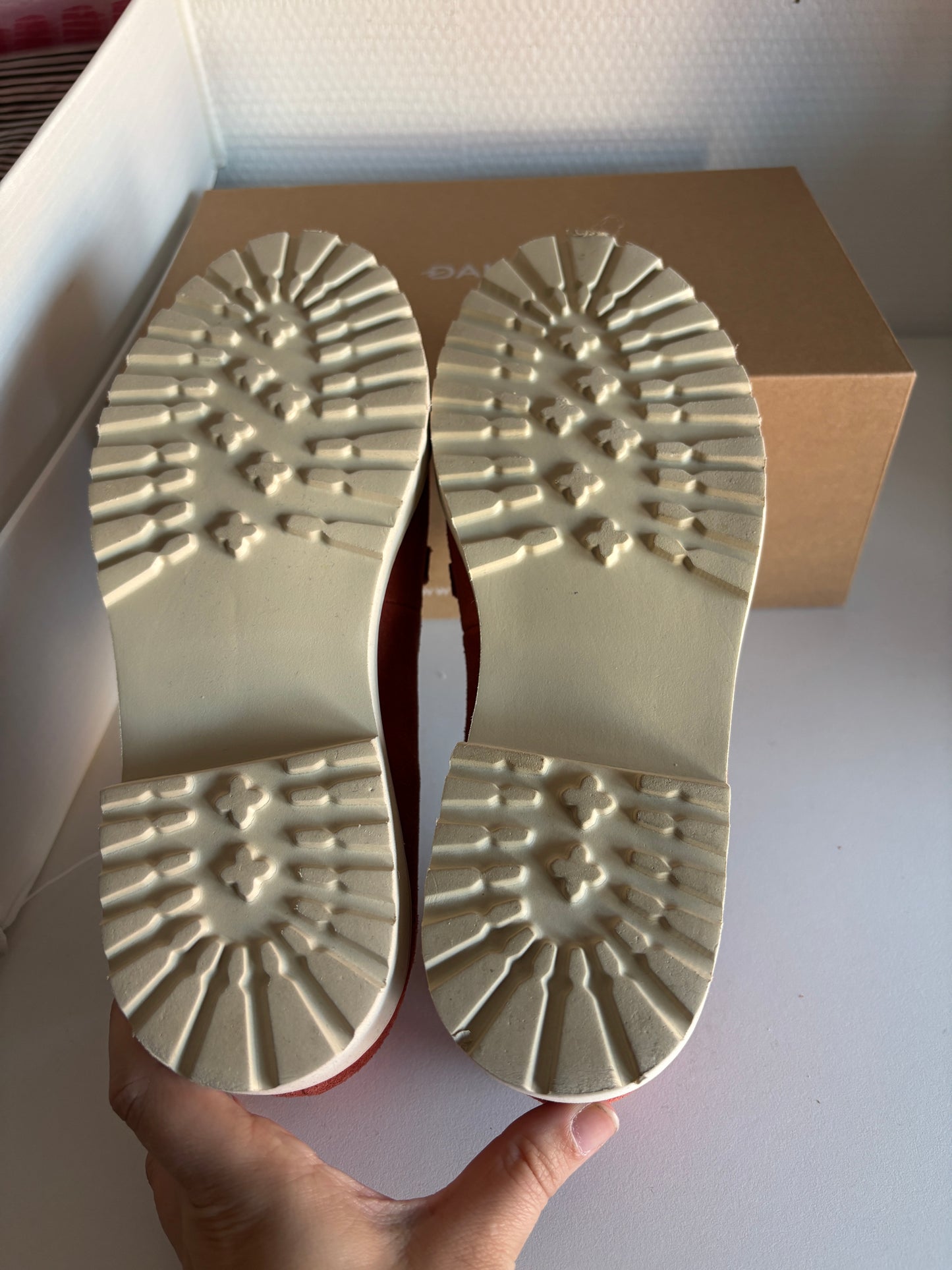 Roestkleurige moccassains