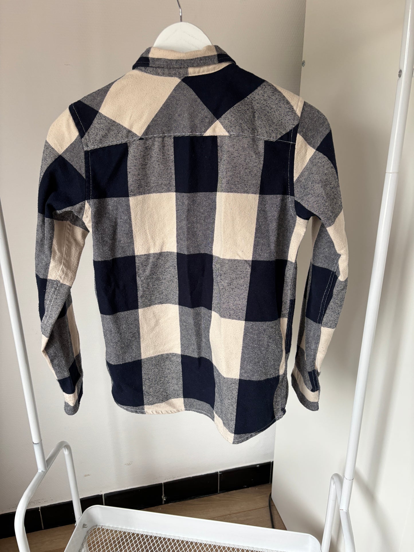 Geruite hemd met rits / vest