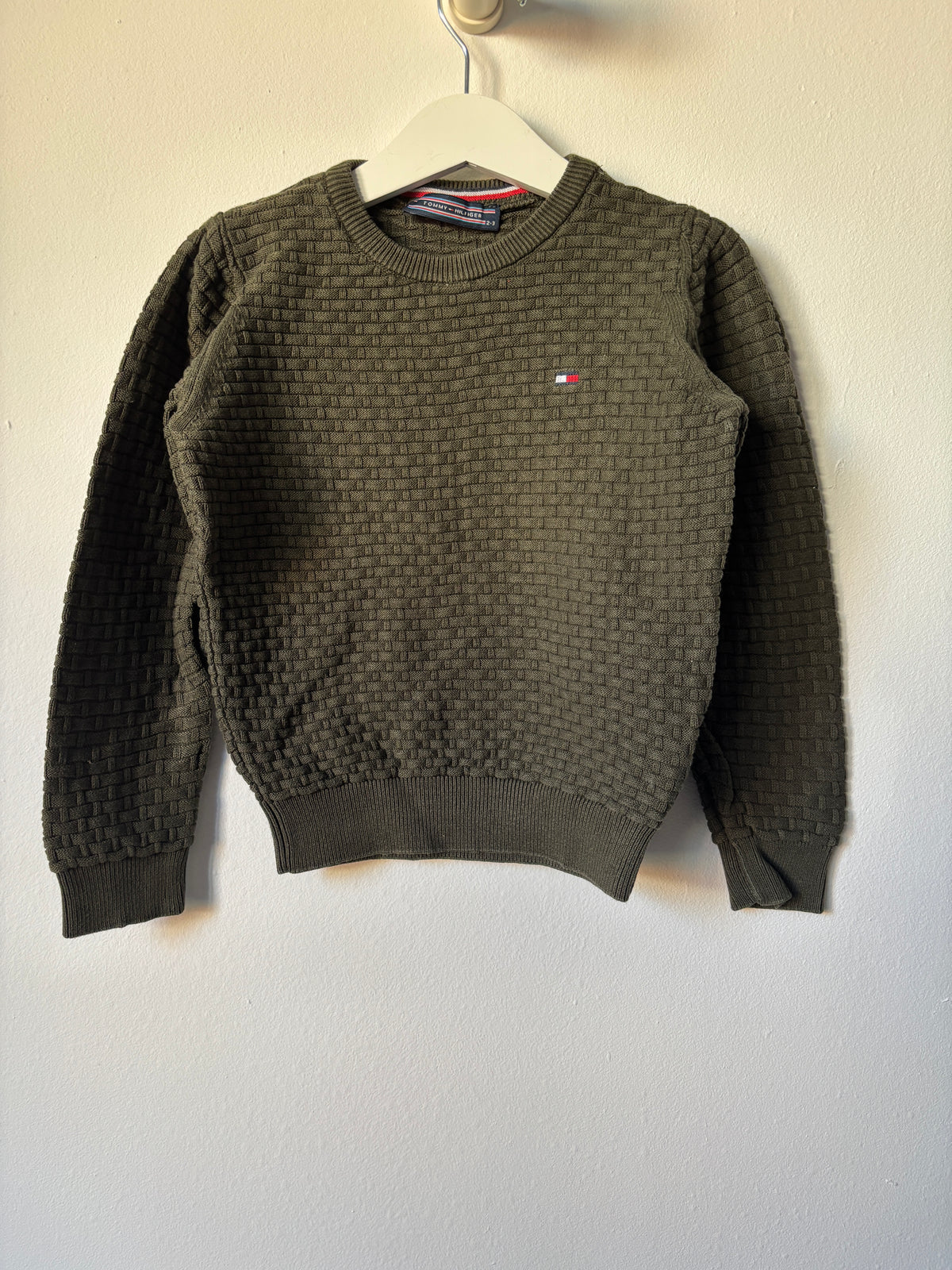 Khaki trui 92/98 - nieuwstaat 💸