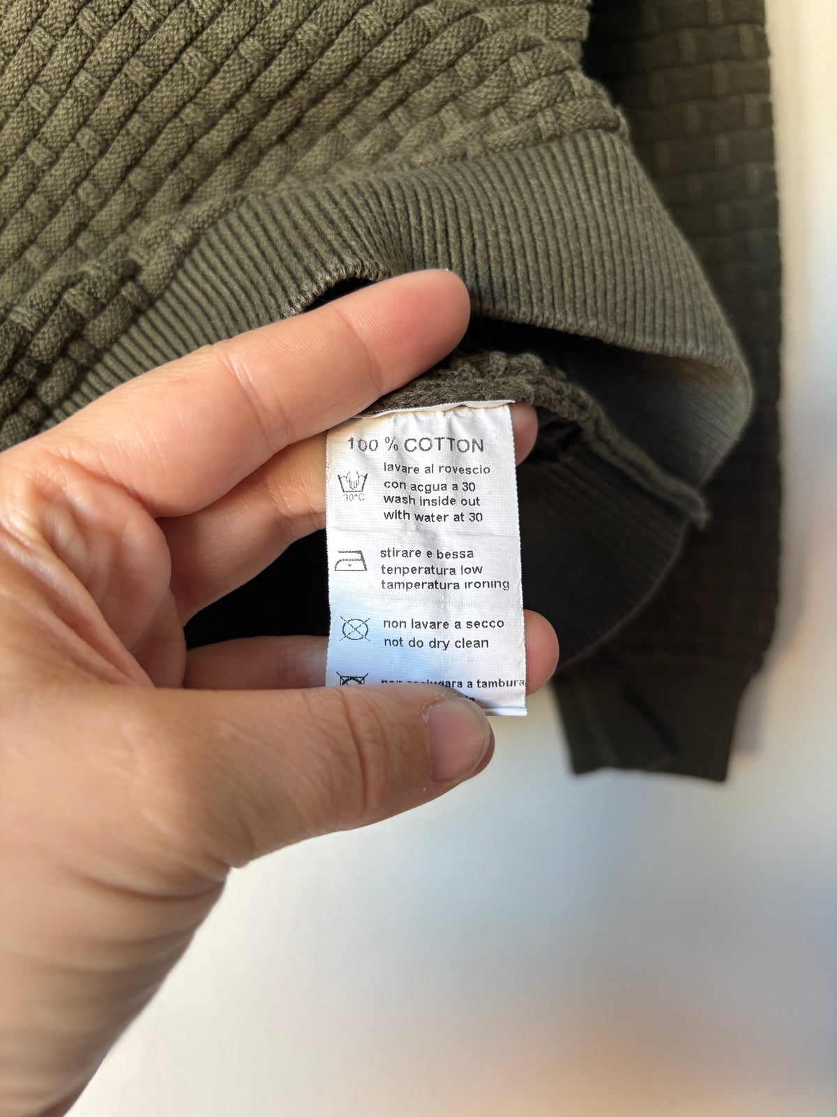 Khaki trui 92/98 - nieuwstaat 💸
