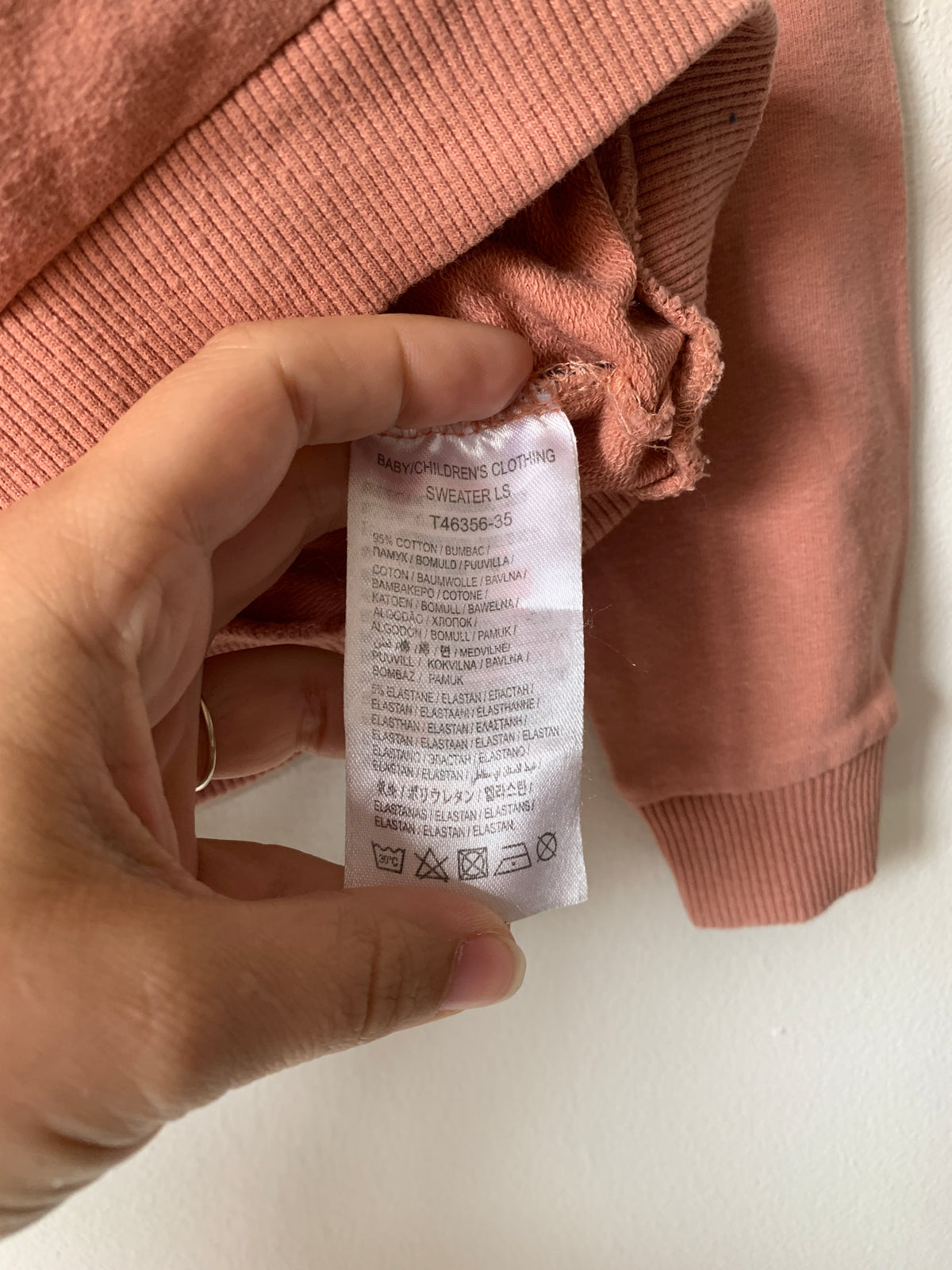 Roze sweatshirt | Dirkje | 92